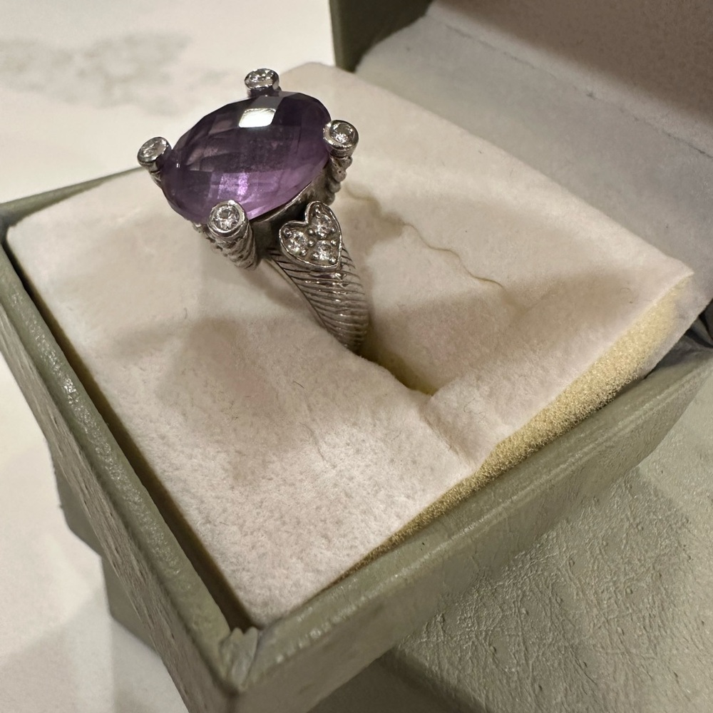 Judith Ripka Amethyst Ring - Picture 3 of 5